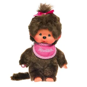 Monchhichi Classic Standard Girl Plush Toy - Pink