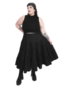 Renata Tiered Midi Skirt FOXBLOOD RESTOCKED!