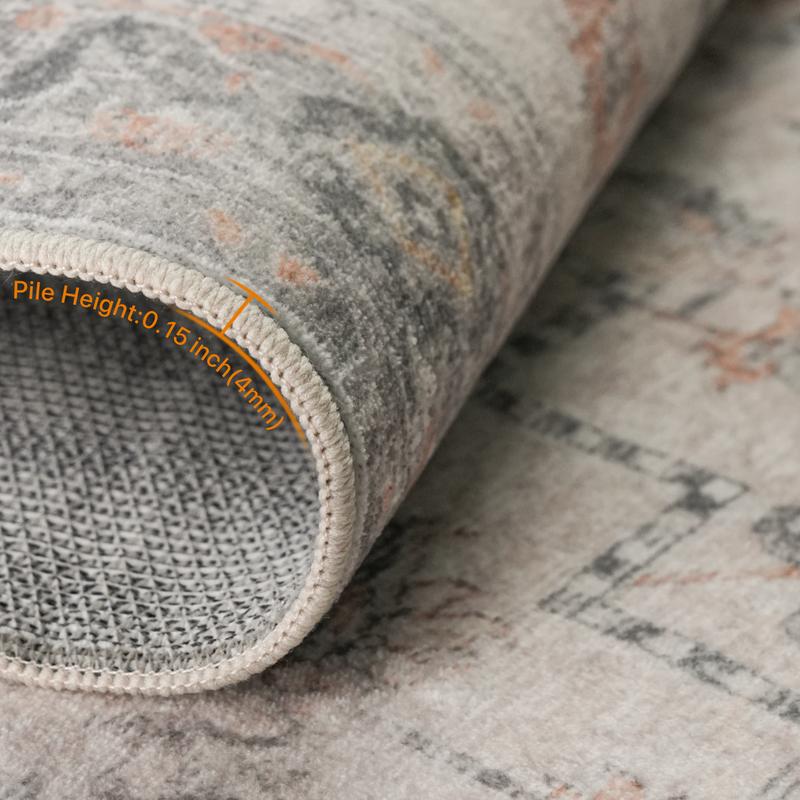 GENIMO Christmas Non Slip Area Rug for Living Room, Entryway, Bedroom, Kitchen and Corridor - Lightweight Mat, Machine Washable Low Pile Rugs