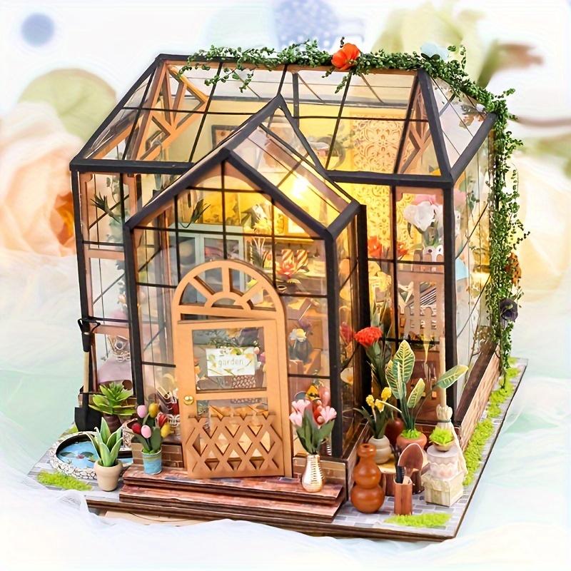 1pc Jenny Flower Room, Diy Cabin House, Building Model, Wooden Toy Model Ornament, Garden Room, Thanksgiving Day Gift