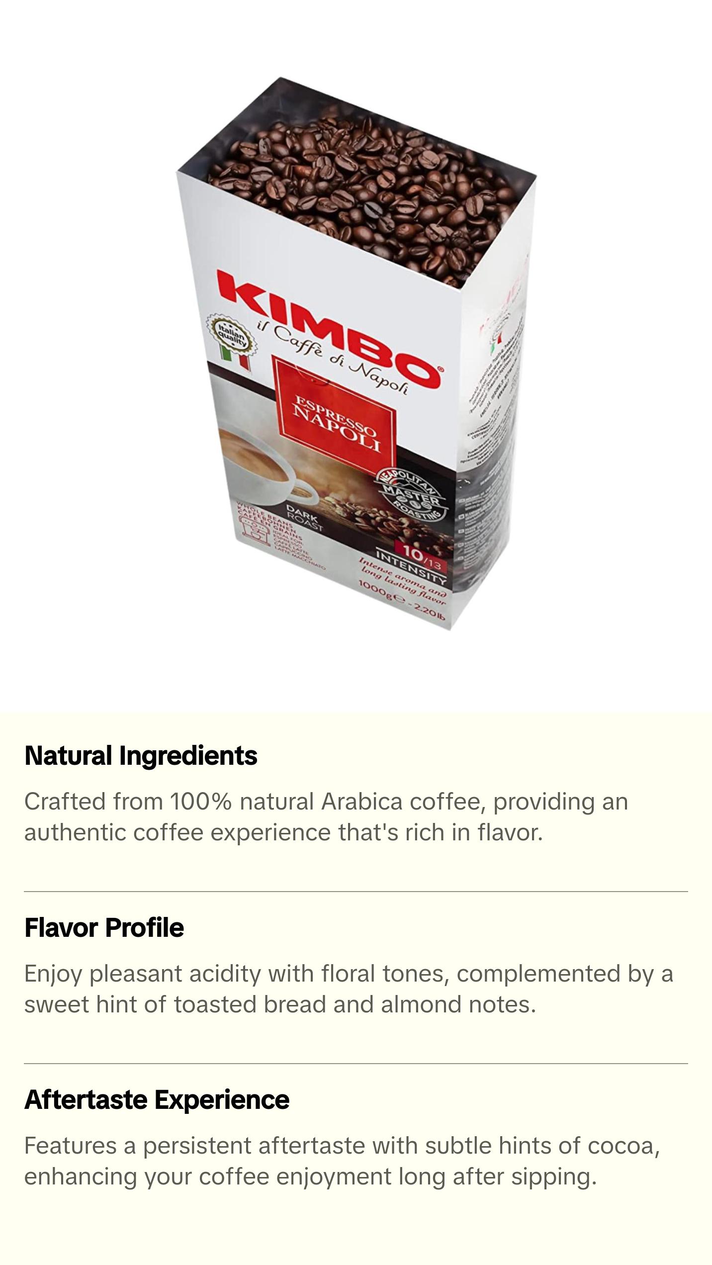 Napoli - Whole Bean Coffee 2.2lb Bag