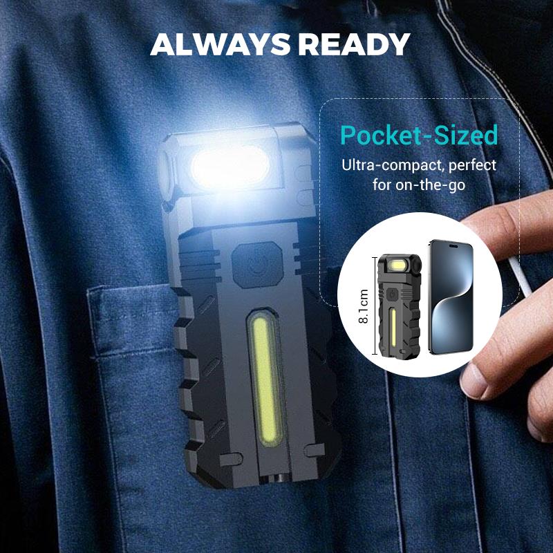 180° Rotating Head LED Work Light Ultra-Bright All-Night Power Quick Charge Pocket-Sized EDC Design 180° Rotating Head LED Work Light Ultra-Bright All-Night Power Quick Charge Pocket-Sized EDC Design