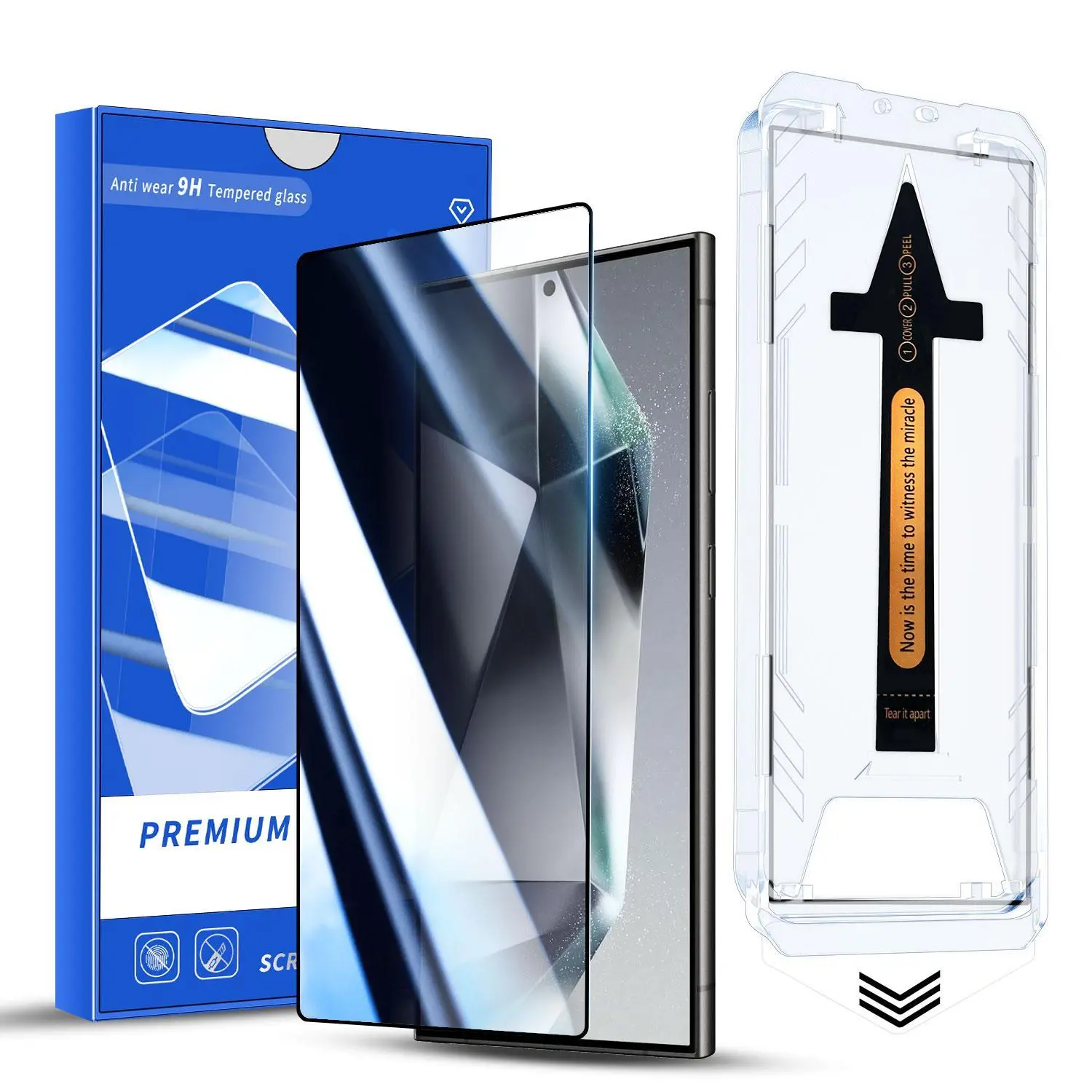 Tempered Glass Screen Protector for Samsung Galaxy S26 Ultra S25 S24 S23 S22 - Anti-Spy Privacy Film, Anti-Scratch, Bubble-Free, Case-Friendly Mobile Phone Accessories, Protective Mobile Accessory, Covers with Easy Installation
