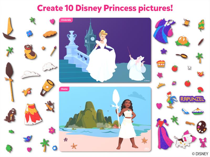 Skillmatics Foil Fun - Mess-Free Art & Craft Kits for Kids, DIY Creative Travel Toys, Perfect Christmas Gifts for Fans of Moana, Cinderella, Ariel, Jasmine, Ages 4 to 9