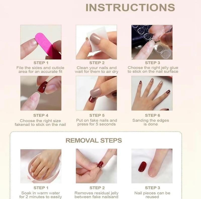 Handmade Cute Strawberry Press On Nails for Women Ellipsr/Square False Acrylic Nails 10PCS