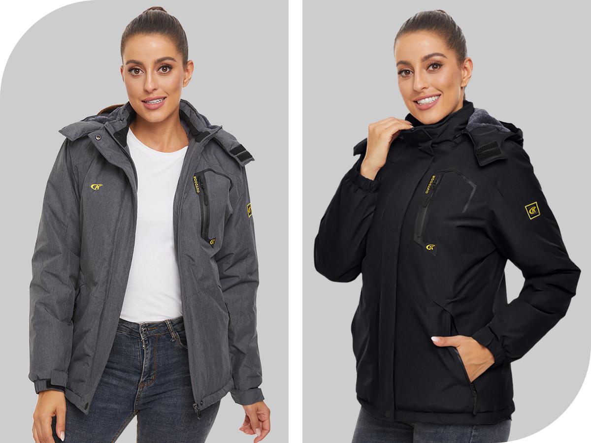 Women's Waterproof Ski Jacket Warm Winter Snow Coat Mountain Windbreaker Hooded Raincoat Jacket