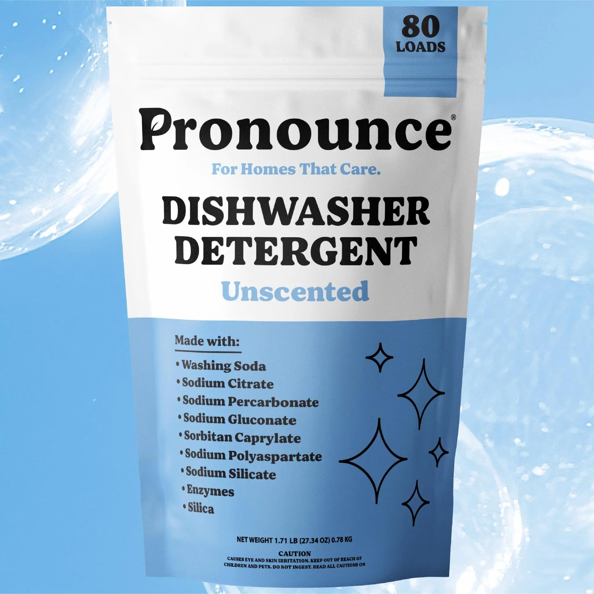 Pronounce Dishwasher Detergent - Unscented (Fragrance Free) , No Plastic Film. Safe for Families and Babies Bottles Pronounce Dishwasher Detergent - Unscented (Fragrance Free) , No Plastic Film. Safe for Families and Babies Bottles