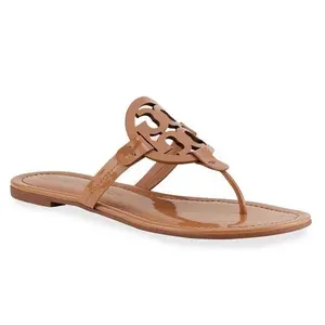 Tory Burch Miller Patent Leather Sandals - Tan