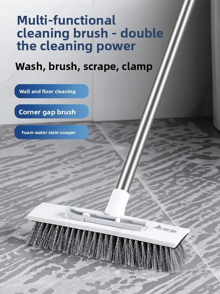 Maryya Multi-functional Cleaning Brush Double the Power for Wall Floor Corner Gap & Foam Water Stain Scraper