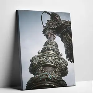 Black Myth: Wukong Poster Canvas Art – Perfect Wall Decoration for Gaming & Mythology Fans – Bedroom & Living Room Decor