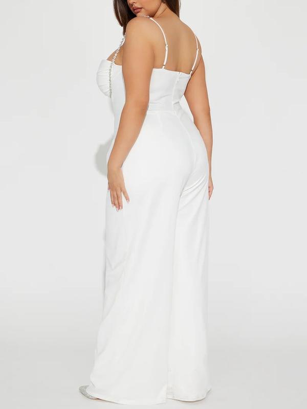 Let's Get Married Jumpsuit - White