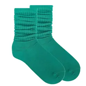 Green Slouch Socks (Adult Medium - Women's Shoe Sizes 5-10)