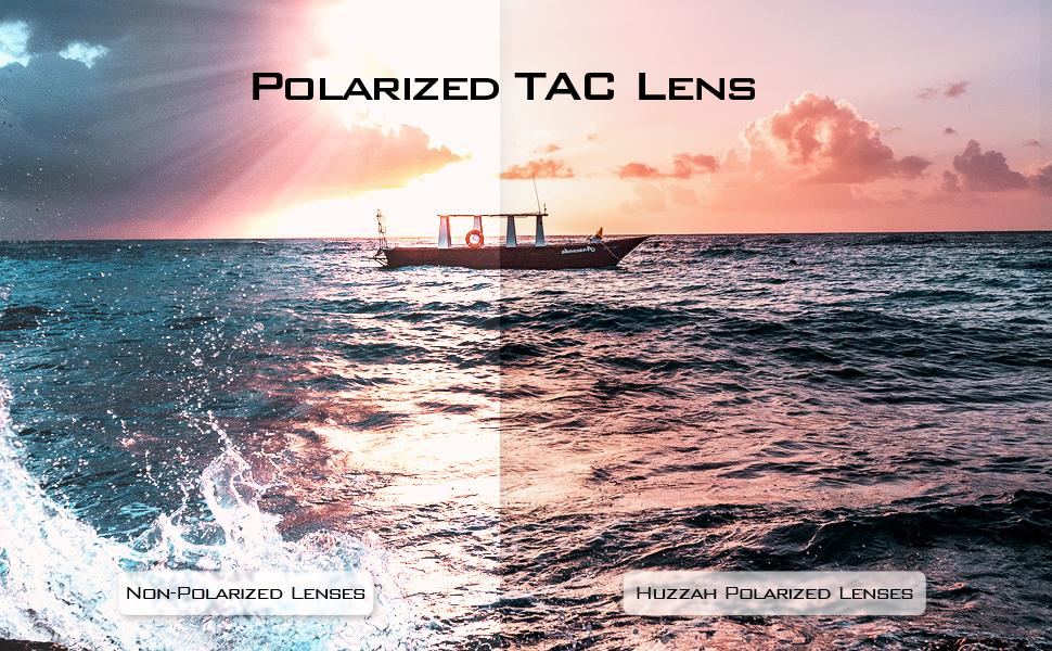 KastKing Huzzah Polarized Sport Sunglasses for Men & Women - Blue Smoke Lenses, UV Protection, Impact Resistant, Oleophobic Coating, Grilamid Frames