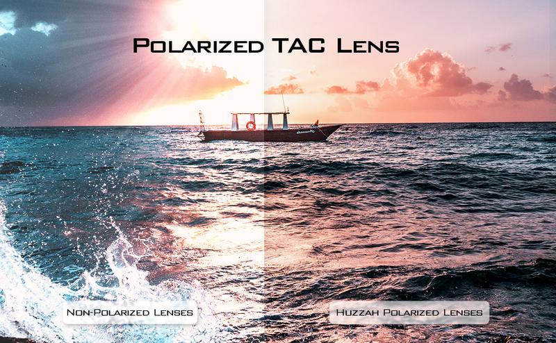 KastKing Huzzah Polarized Sport Sunglasses for Men & Women - Blue Smoke Lenses, UV Protection, Impact Resistant, Oleophobic Coating, Grilamid Frames