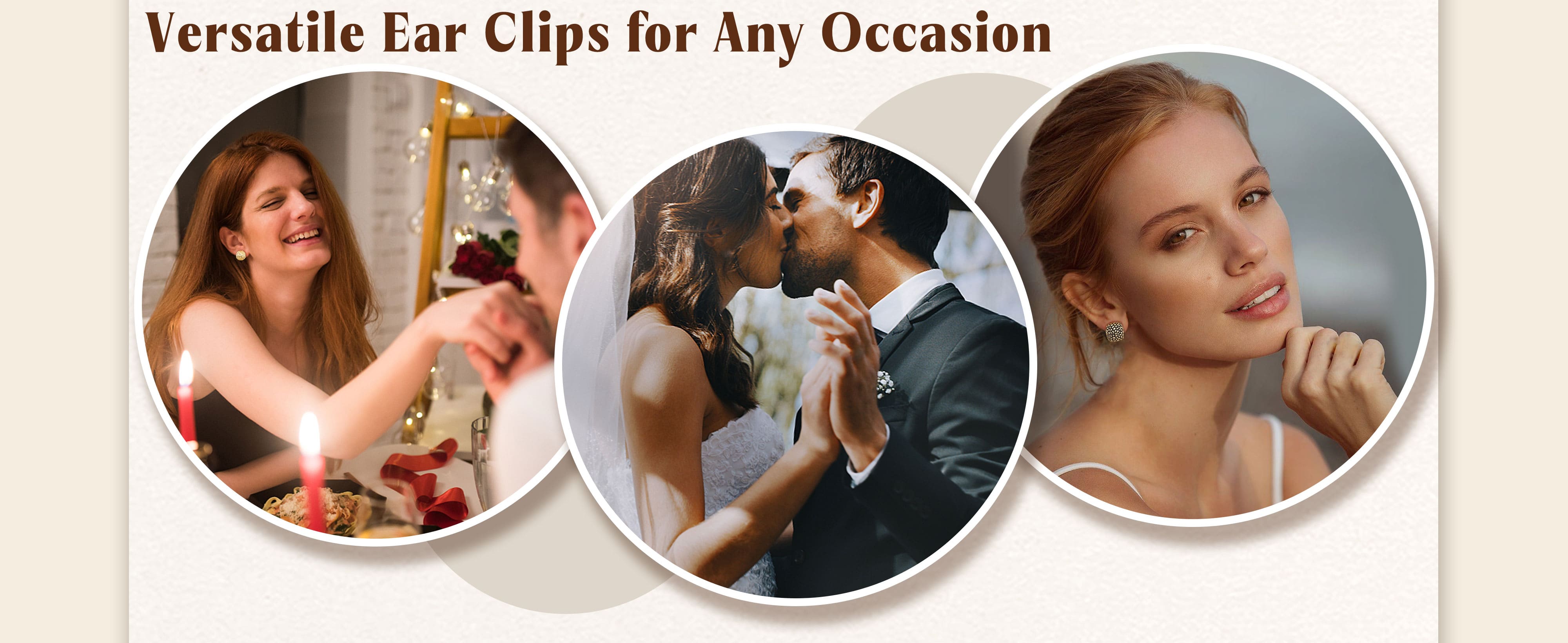 ORAZIO Women's 4Pairs Clip-On Earrings Set Gold Silver Chunky Teardrop Twist Round Stud No Piercing High-Quality Alloy Ear Clips for Any Occasion