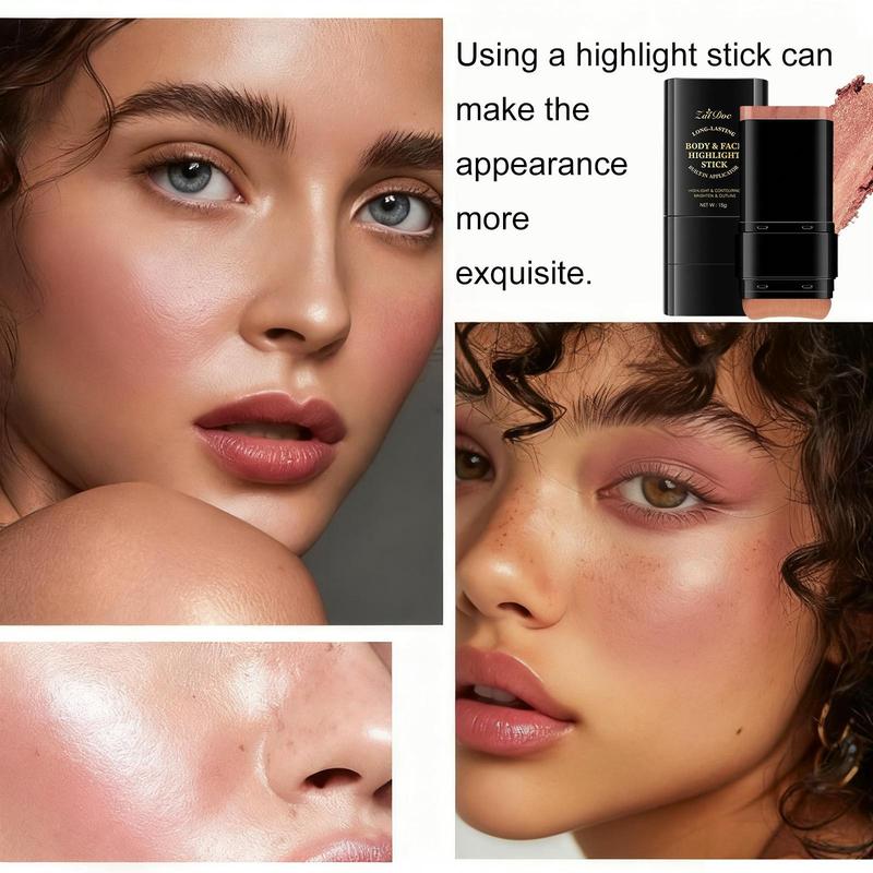 Dual-Ended Highlighter Liquid & Contouring Liquid For Face Shaping, Makeup, Cosmetic, Long-Lasting,Highlighter & Contour Duo, Perfect For Cool Tones, Buildable, Ultra-Blendable Contour, For All Skin Tones