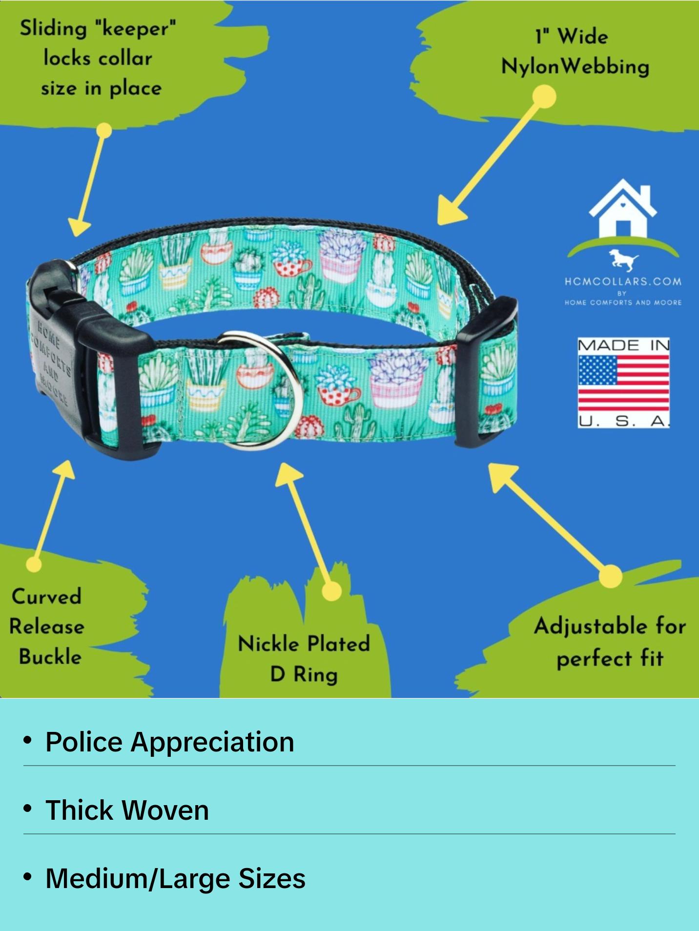 Thin Blue Line Dog Collar