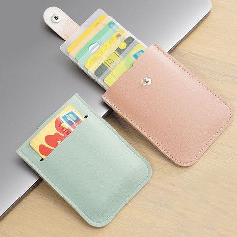 Credit Card Case with Multiple Compartments High Quality PU Material 5 Card Slots Slim Design for Daily Use and Travel
