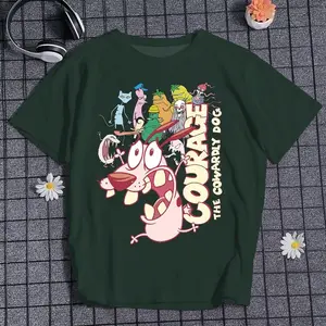 Courage the Cowardly Dog T-Shirt, Nostalgia 2D Print T-Shirt, Cartoon Network Shirt, Gifts for Cartoon Fans #Courage #theCowardlyDog #CartoonNetwork #NostalgiaCore #GraphicTee #StreetwearUS