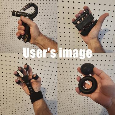 Grip Strength Trainer with Finger Exerciser, Hand Grip Strengthener, Finger Stretcher,Grip Ring & Stress Relief Ball for Muscle Building and Injury Recover hand extension exerciser Outdoorfun