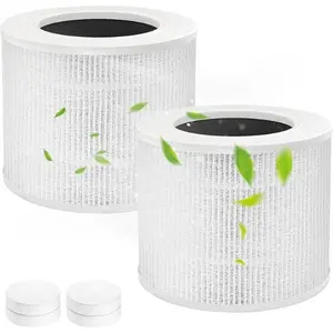 Core Mini Replacement Filter for LEVOIT – 3-in-1 Activated Carbon Filter | 2 Filters + 4 Fragrance Sponges