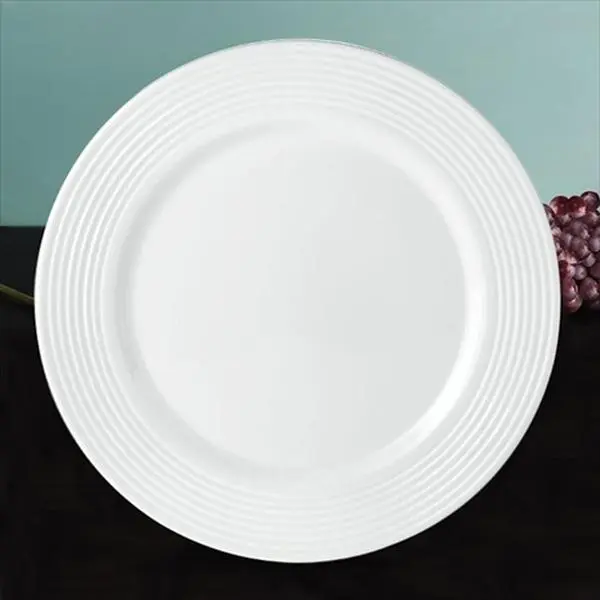 Lenox 6376016 Round Dinner Plate - 7-Degree Tin Can Alley DW, Dishwasher Safe, Concentric Rings Design for Table Decor, Dining Table Decor, Round Shape