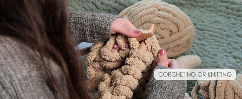 MelloBello Jumbo Chunky Yarn for Hand Knitting - Super Thick Chenille Chunky Yarn for Crocheting - Extra Soft Bulky Fluffy Blanket Big Yarn 8 Jumbo Pack (27yds,8 oz Each Skein)