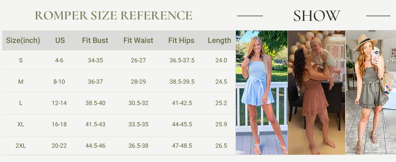 Grace Karin Women's Plain Cotton Linen Smocked Short Rompers, Casual Adjustable Spaghetti Strap Wide Leg Short Sleeveless Romper for Summer Ladies Clothes for Daily Wear, Womenswear Overalls Suits