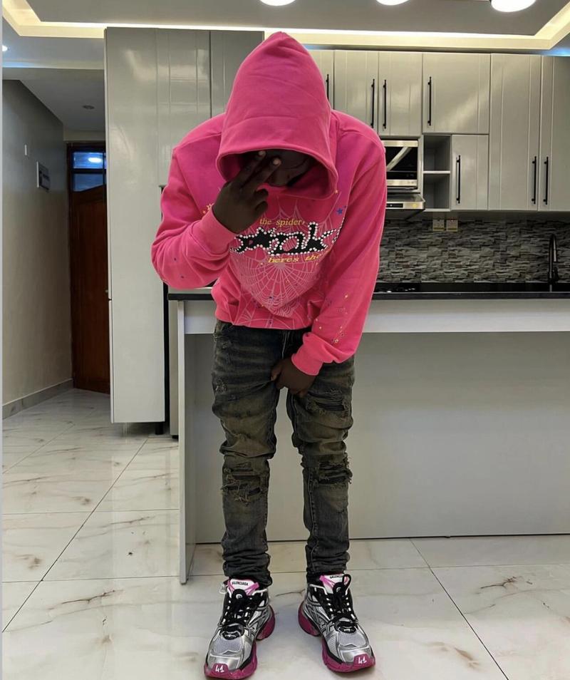 Nevermind the Spider, Here's the Slime - Unisex Hoodie Print Short Fashion Menswear Sweaters Tops Letter & Spider Web Print for pattern Autumn Hoodie