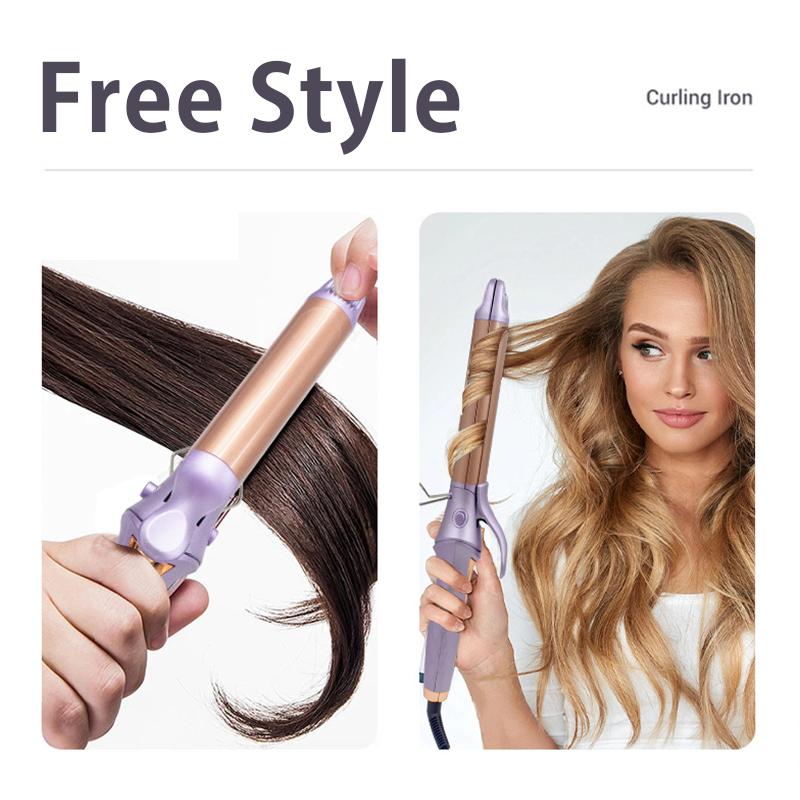 Labhairs 2-in-1 Ceramic Curling Iron & Straightener – No Heat Damage, Just Shine!  Glaze Coating for Smoother Hair | 30-Second Styling | Safe for Daily Use