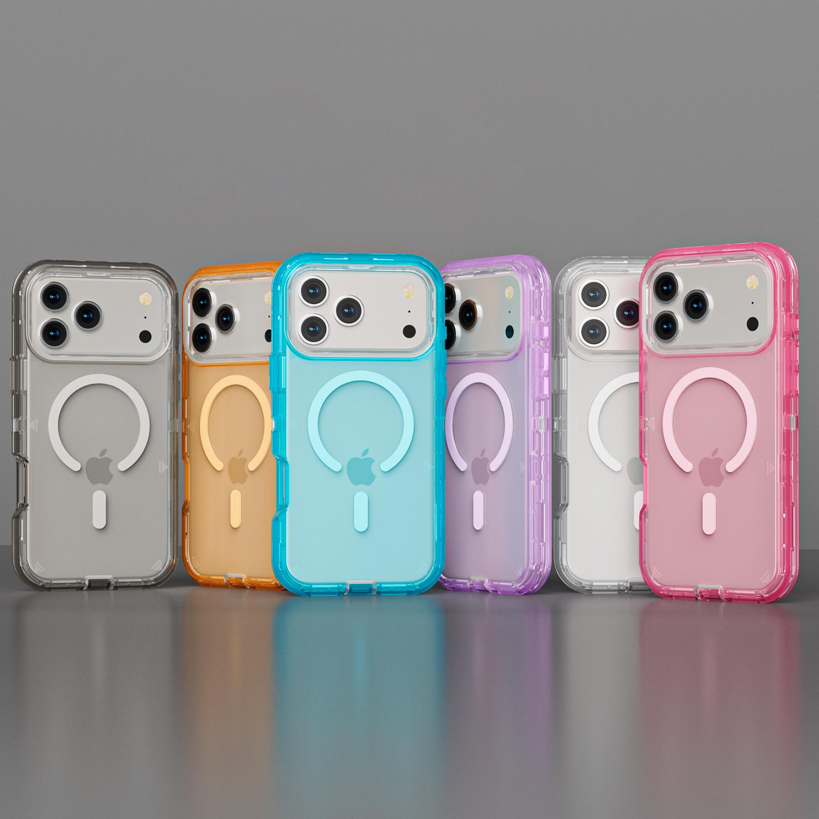 Magnetic MagSafe Defender Case For iPhone 17 Pro Max 17 Air 16 15 14 13 Pro Max, Triple Layer Case Hybrid Heavy Duty Shockproof Case, Transparent Clear Cover