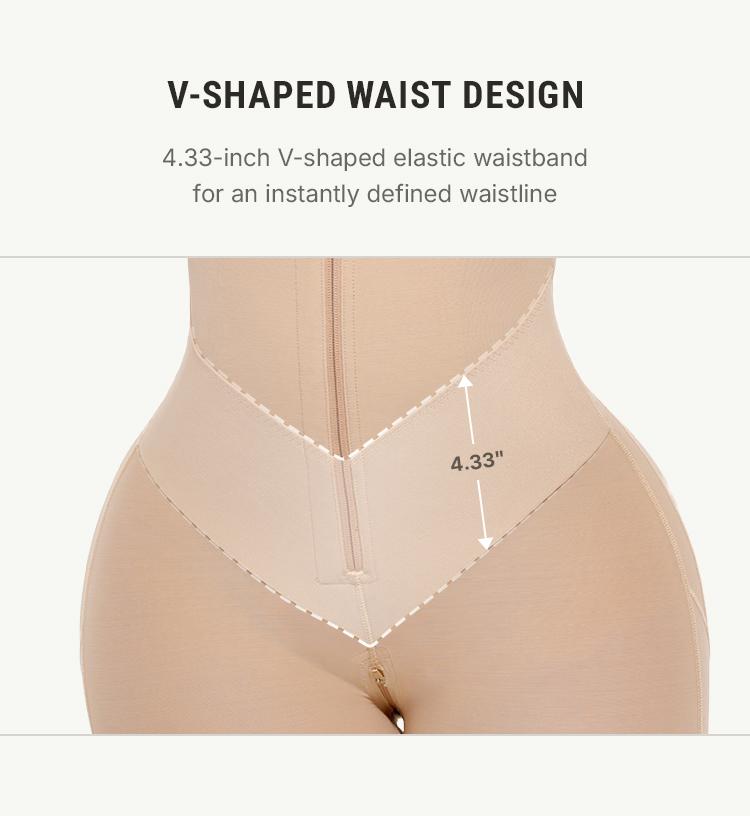 FeelinGirl Fajas Colombianas Shapewear for Women - Tummy Control Postpartum Bodysuit, Butt Lifting with U-Shaped Front & High Back Coverage Springtok