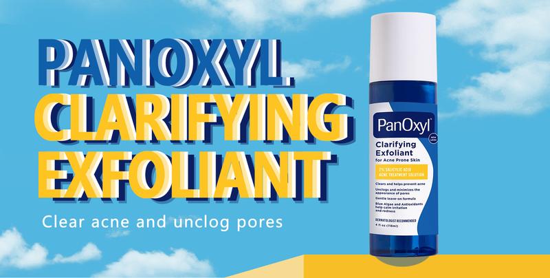 [PanOxyl official] PanOxyl Clarifying Exfoliant with 2% Salicylic Acid, Blue Algae & Antioxidants Help Calm Redness, For Acne Prone Skin, 4 fl oz Skincare Calming