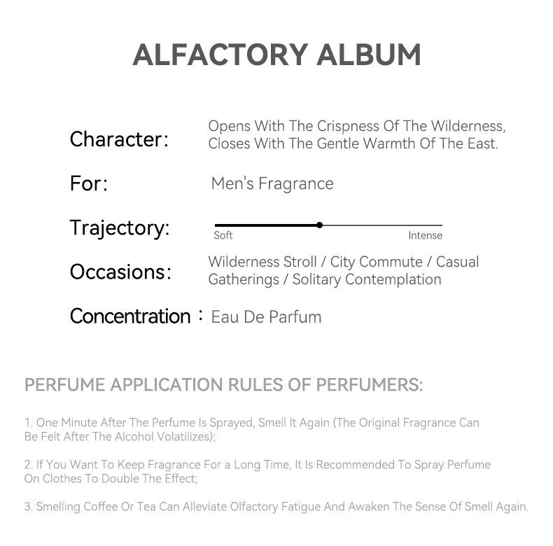 Gumoon "Wilderness" 50ml (Unisex) | EDP — A blend of bergamot, lavender, and pepper, presenting a complex woody aroma | A long-lasting, intense wilderness scent suitable for both men and women | An exquisite choice for premium gifting.