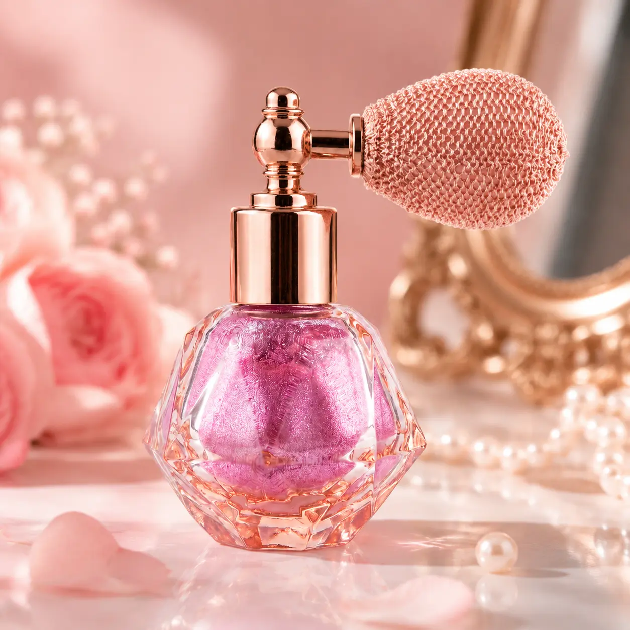 MIREDO Silver Gentle Regular Ed. Body Glitter Spray Powder - Light Texture, Gasbag Design Single Bottle Highlighter for Face/Body/Hair, Shiny Glow Brightening Daily Makeup