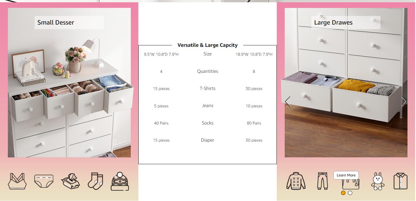 【New Sizes】Raybee 12 Compact Fabric Drawer Organizer, Space Saving Storage Bins for Closet, Modern Storage Tower for Socks Underwear Makeup, Tall Chest Organizer Unit for Bedroom Office Dorm Room Organization, Steel Frame, Wood Top, Easy to Assemble