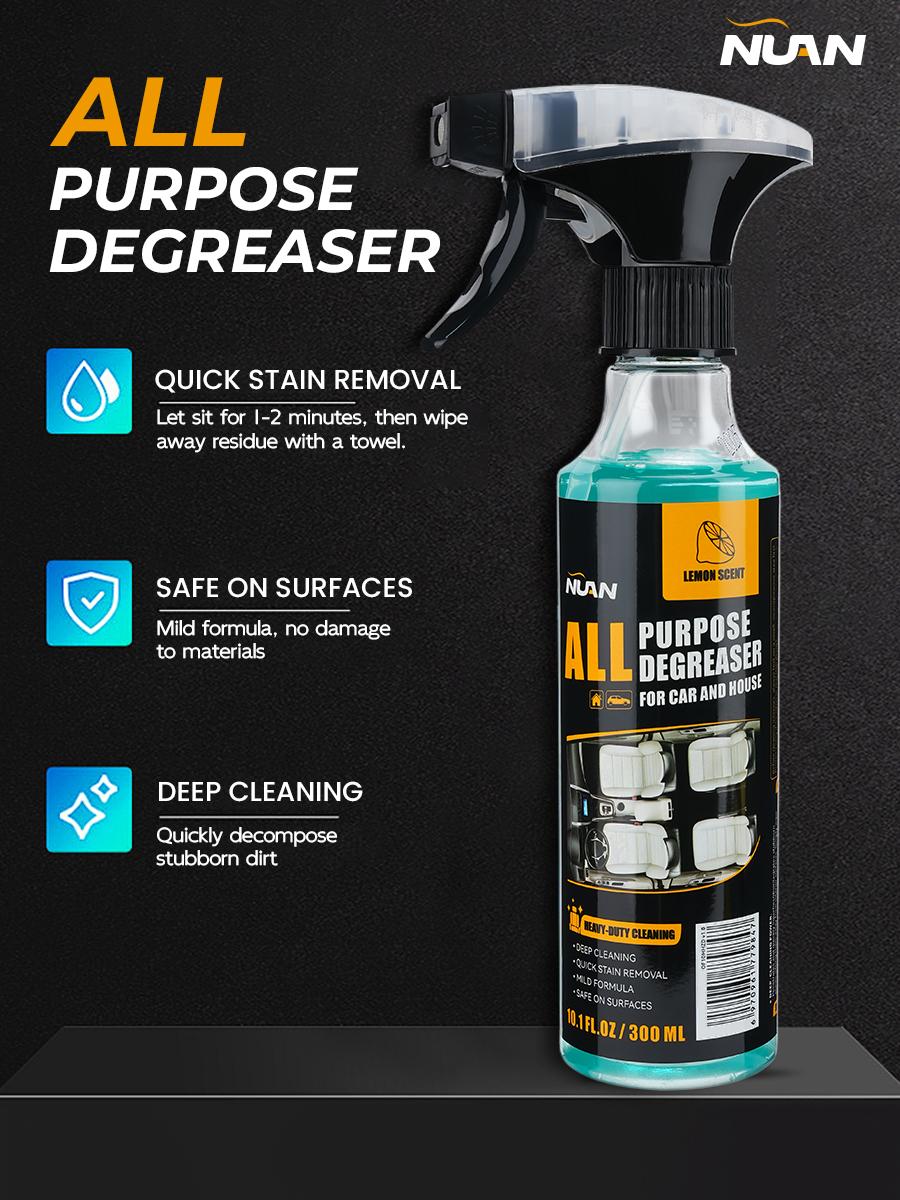Nuan Heavy Duty Degreaser  Multipurpose High-Efficiency Cleaner, Grease & Stain Removal, Full-Scene Adaptation No Idle!