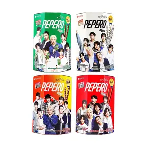 LOTTE Pepero Chocolate Cookie Sticks Variety Pack - 4 Flavors (Original, Almond, White Chocolate, Crunchy) - 576g Family Size - Korean Snack, Stray Kids Official Merch【Packaging May Vary】