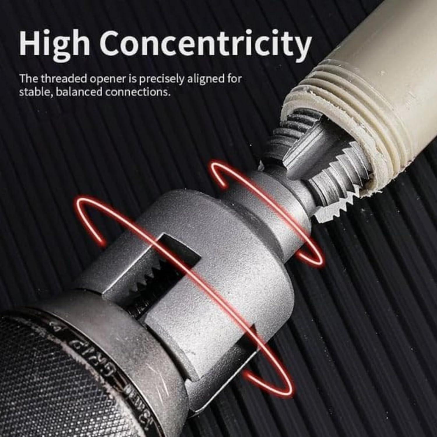 1/2'' 3/4'' PVC Pipe Thread Cutting Tool Integrated Internal & External Pipe Threading Tool Upgrade Pipe Thread Cutting Tool for Plumbing DIY Repairs, Pipe Cutter -YY