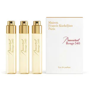 Maison Francis Kurkdjian Baccarat Rouge 540 for Unisex Eau de Parfum Refill Spray, 3 x 0.37 Ounce