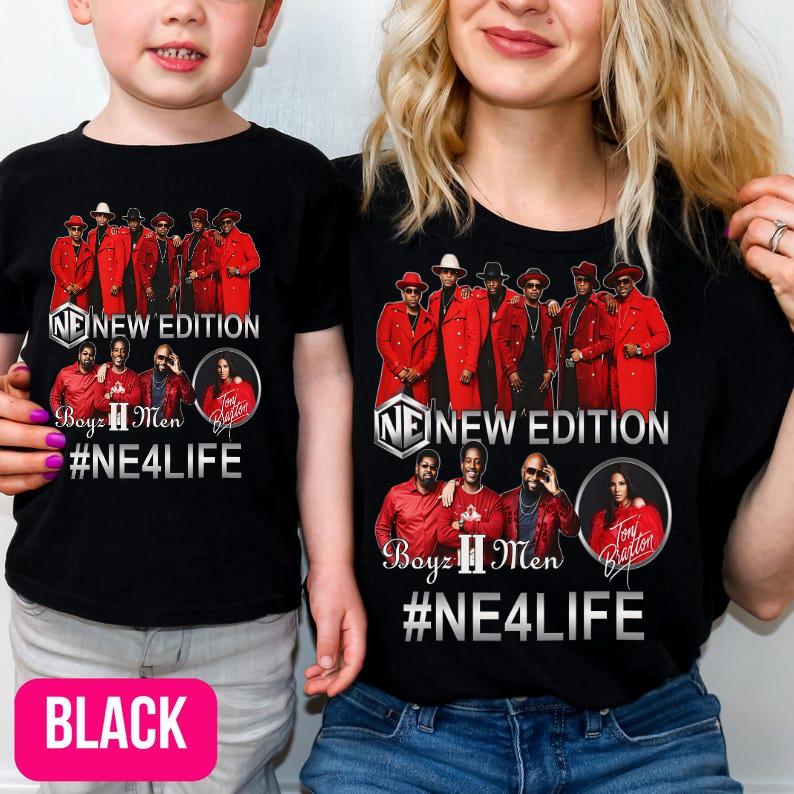 New Edition With Boyz II Men -The New Edition Way Tour 2026- T Shirt New S-5XL