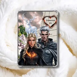 Aelin and Rowan Kindle Insert, To Whatever End Bookish Clear Case Decor, Throne of Glass Fireheart Gift, Terrasen Stag Kindle Accessory, SJM Fan Art Paper Insert