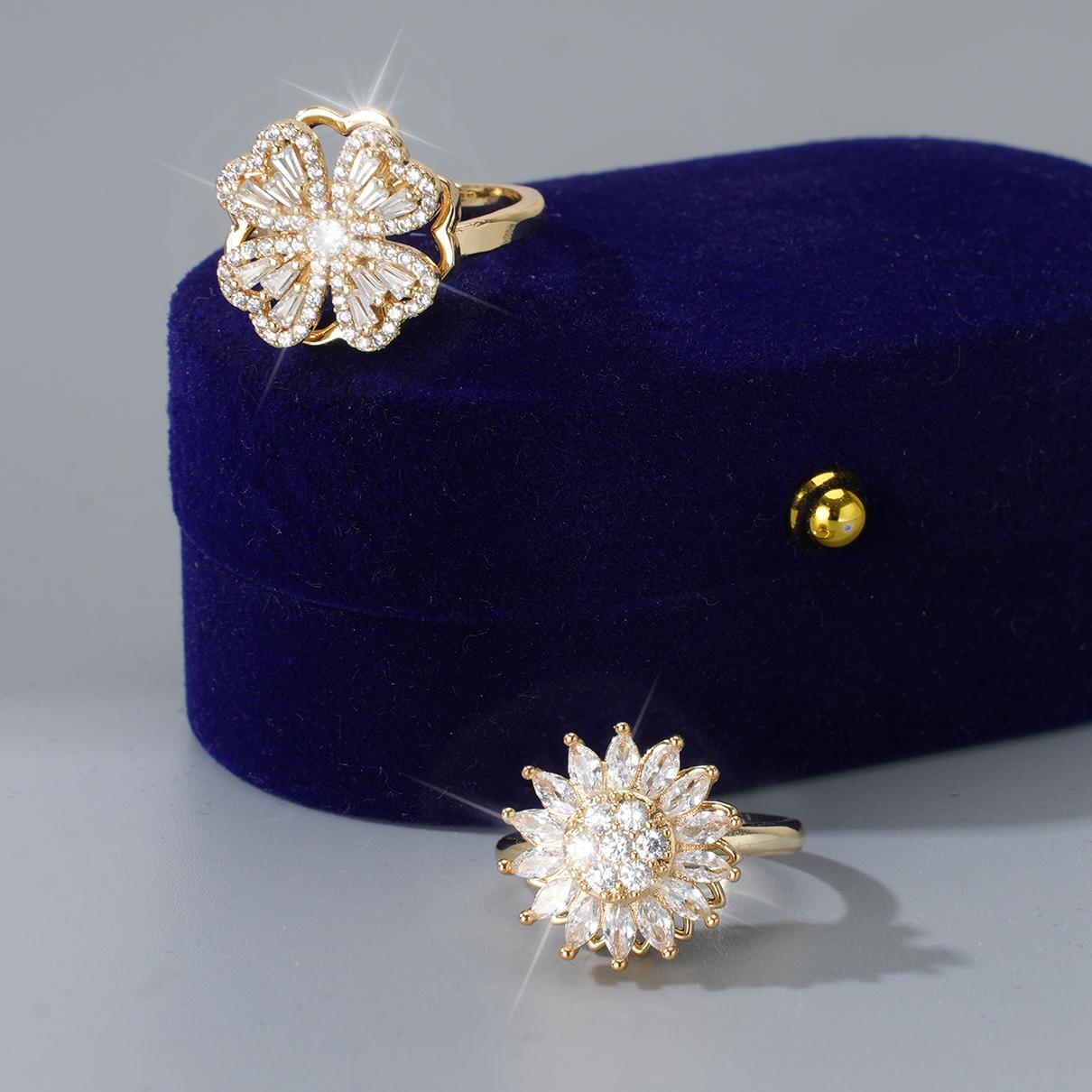 MEIITRUE 14K Gold Plated Fidget Anxiety Rings for Women, 2 Pack Stress Relieveing Rings, Trendy All-match & Exquisite Jewelry MEIITRUE 14K Gold Plated Fidget Anxiety Rings for Women, 2 Pack Stress Relieveing Rings, Trendy All-match & Exquisite Jewelry