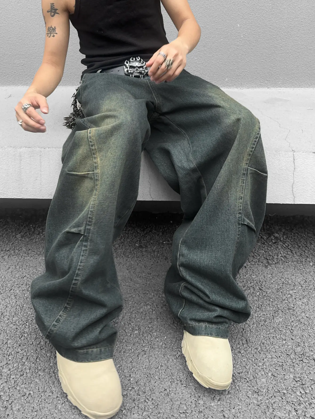 DealsForYouDays Wide Leg Jeans Spring To Summer Hip Hop Baggy Denim Pants Y2k Streetwear Jeans