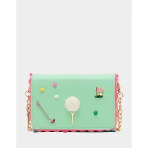 Betsey Johnson GONE CLUBBING WALLET ON CHAIN MULTI
