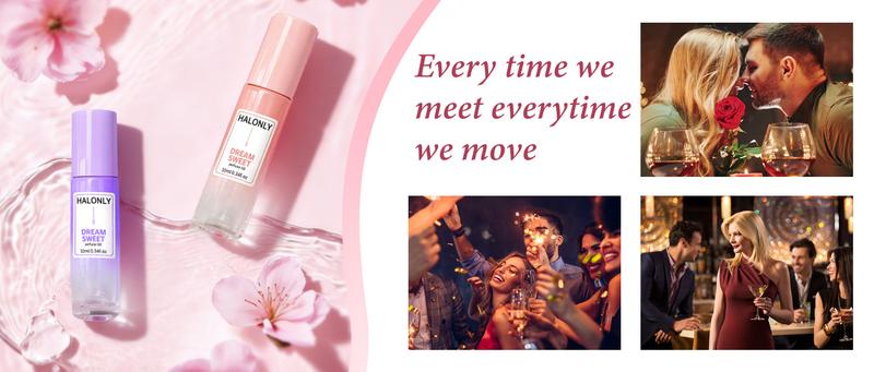 【Halonly】Roll-On Perfume Oil for Women (Dream sweet) | Sweet Fruity and Flowers Notes | Long-Lasting| Natural Ingredient | Paraben-Free | 0.34 Fl Oz / 10 ml Fragrance
