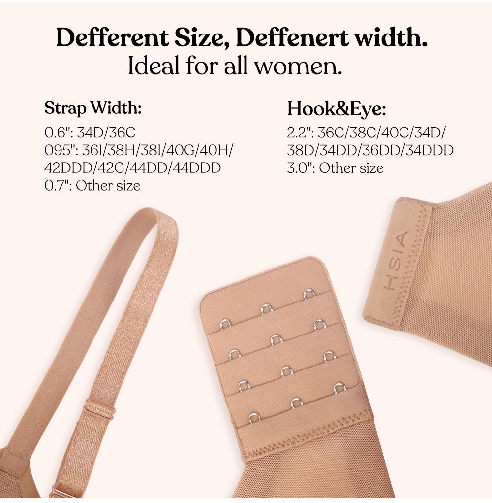 HSIA AirMesh honeycomb-cup Full Coverage Mesh Lightly Padded Lined Plus Size Adjustable Straps Underwire T-Shirt Bra SpringStatements