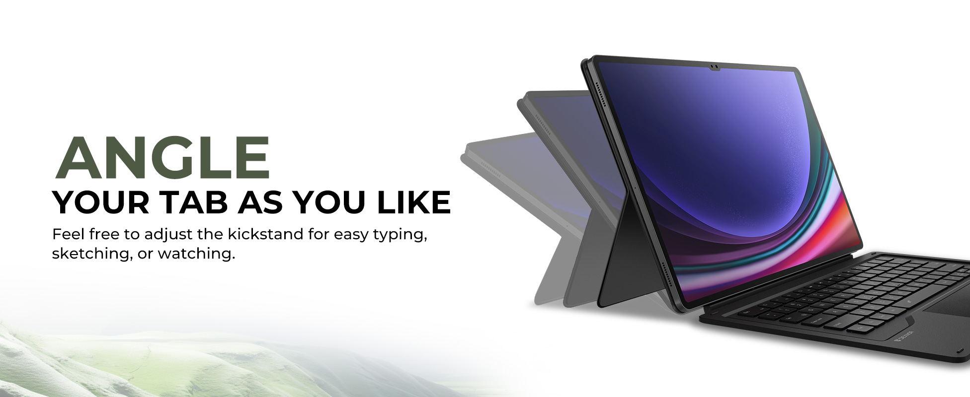 Dexnor Keyboard Case for Samsung Galaxy Tab S10 Ultra/ S9 Ultra - Magnetic Detachable Book Cover Style Keyboard with Multi-Touch Trackpad, Wireless, Backlit, S Pen Holder