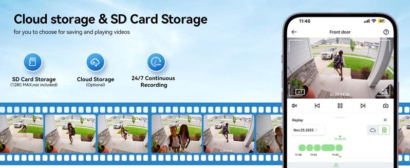 4MP Window Camera with Full-Color Night Vision, 4mm Blacklight Lens, AI Motion Detection, Two-Way Audio, Dual-Band WiFi