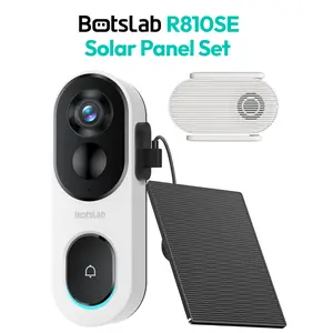 Botslab 2K Doorbell Camera Wireless Solar Panel Set,180° View 2-Way Audio,AI Notifications,5200mAh Battery,2.4Ghz WiFi,Secure Storage No Subscriptions,Real-Time Communication